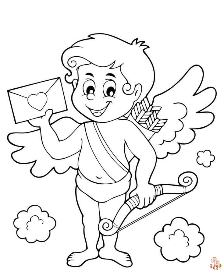 Coloriage Cupidon