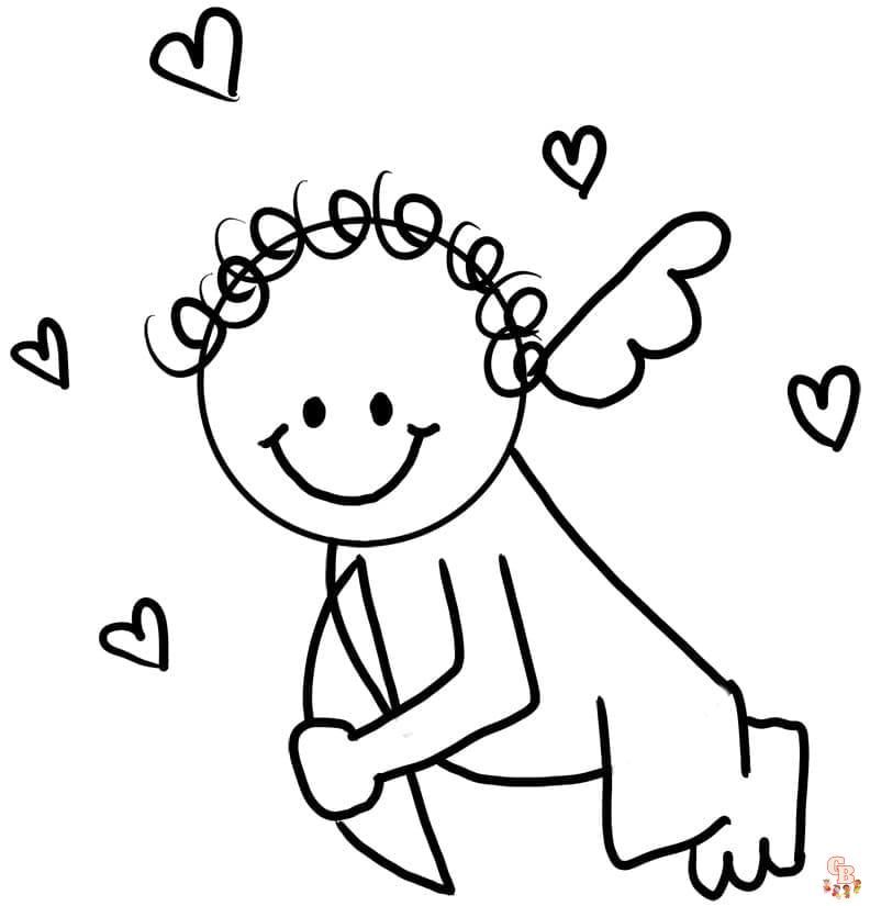 Coloriage Cupidon