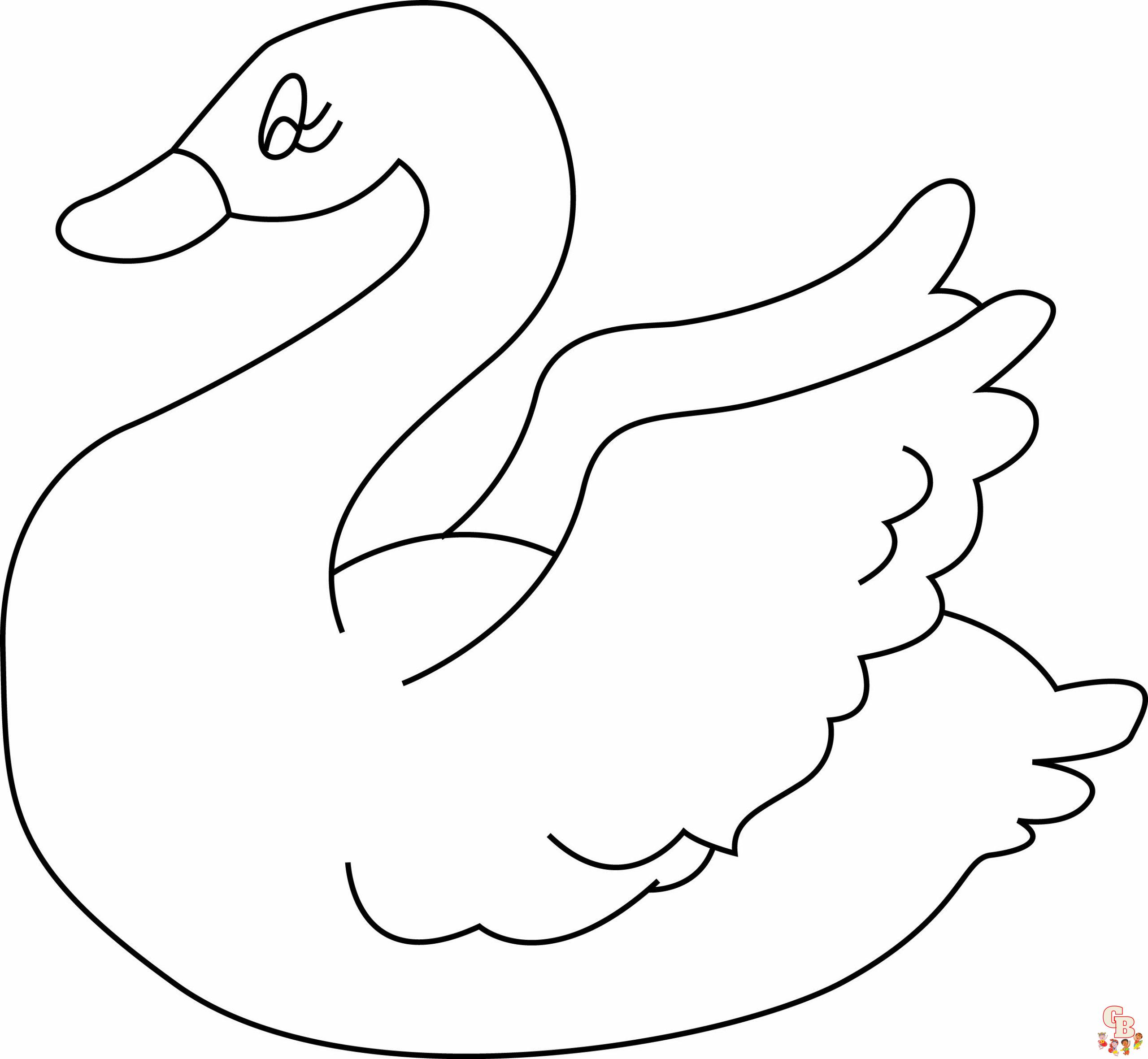 Coloriage Cygnes