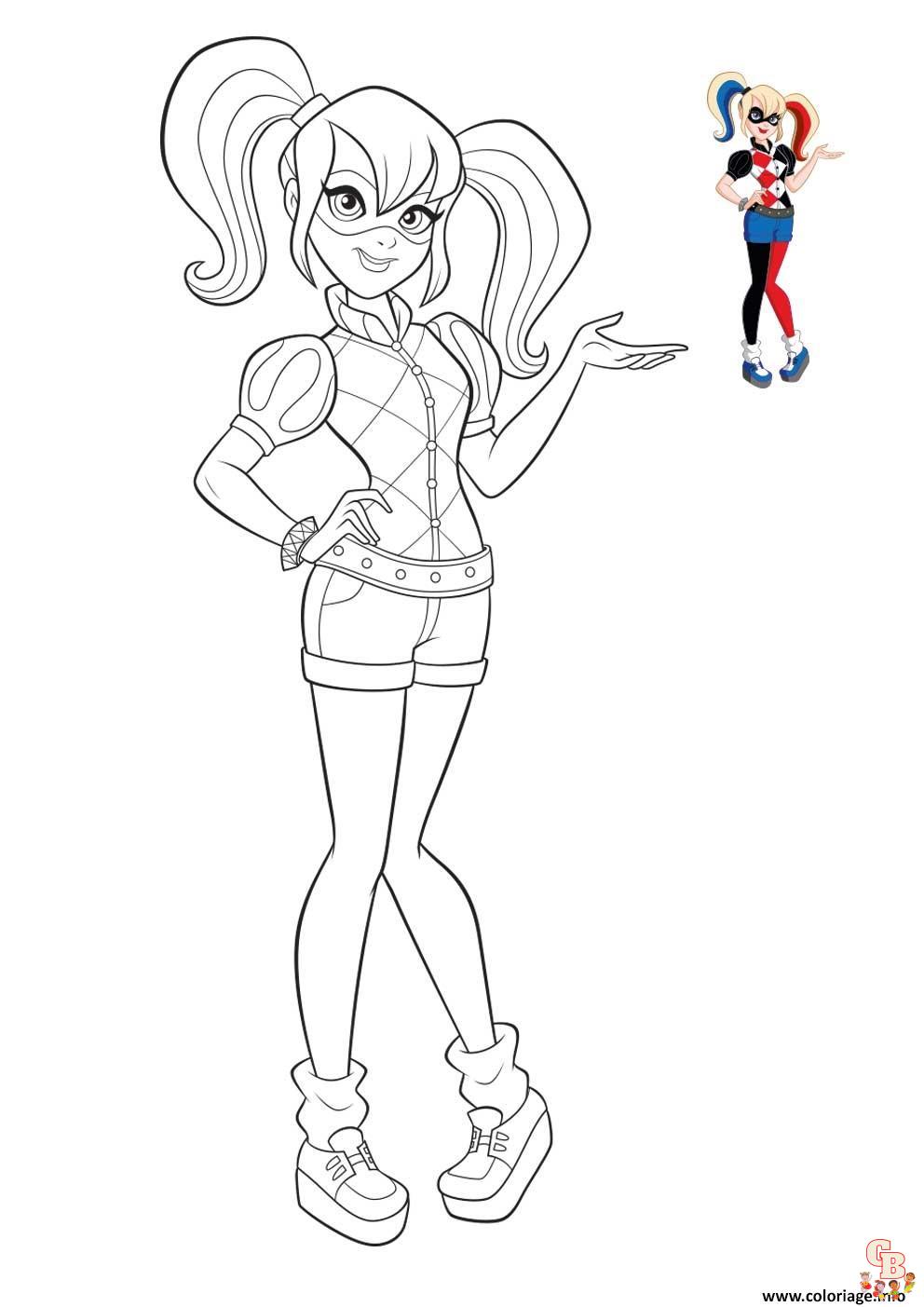 Coloriage DC Super Hero Girls