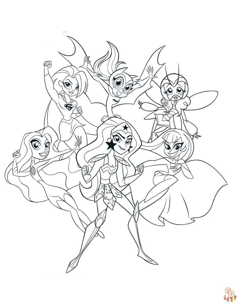 Coloriage DC Super Hero Girls