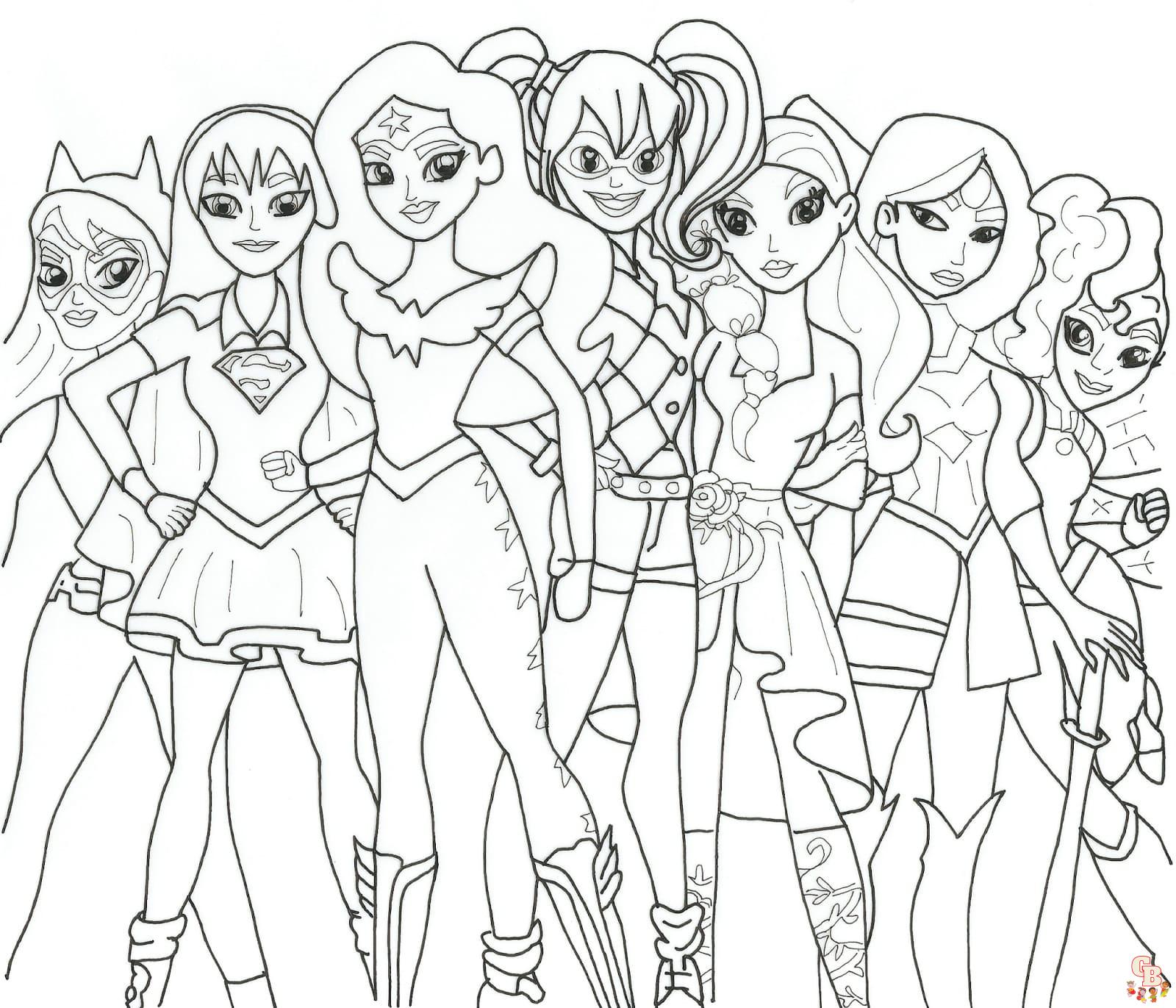 Coloriage DC Super Hero Girls