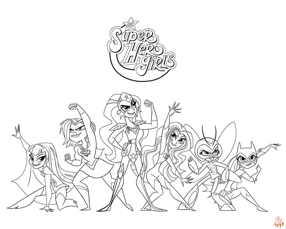 Coloriage DC Super Hero Girls