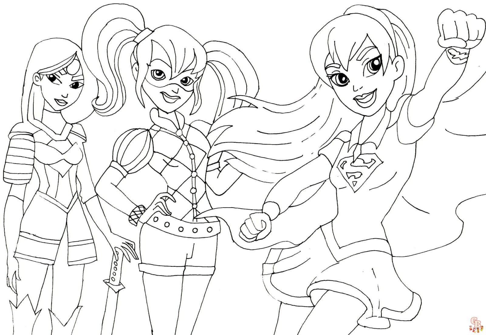 Coloriage DC Super Hero Girls