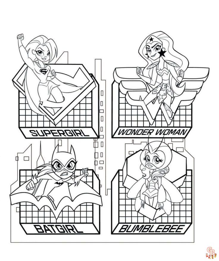 Coloriage DC Super Hero Girls