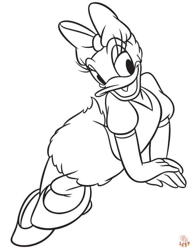 Coloriage Daisy Duck