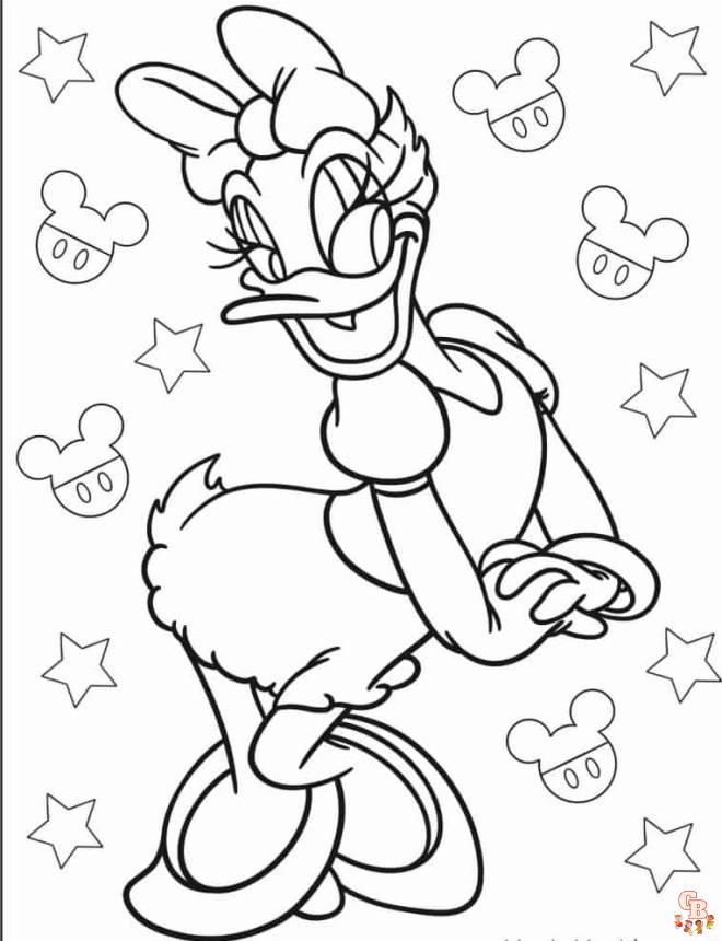 Coloriage Daisy Duck