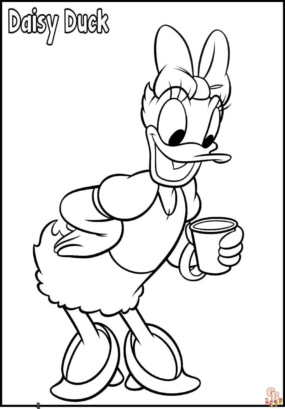 Coloriage Daisy Duck