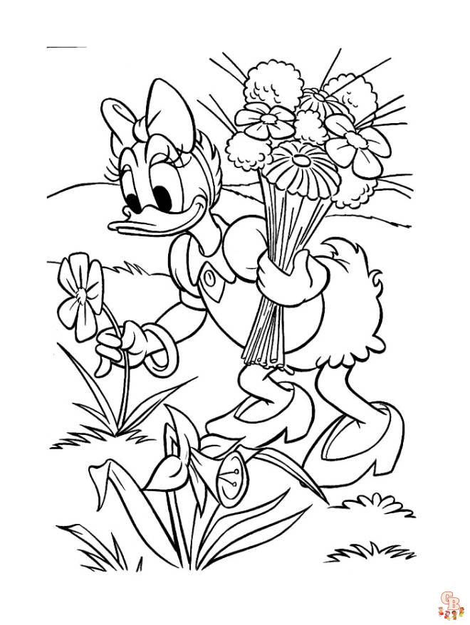 Coloriage Daisy Duck