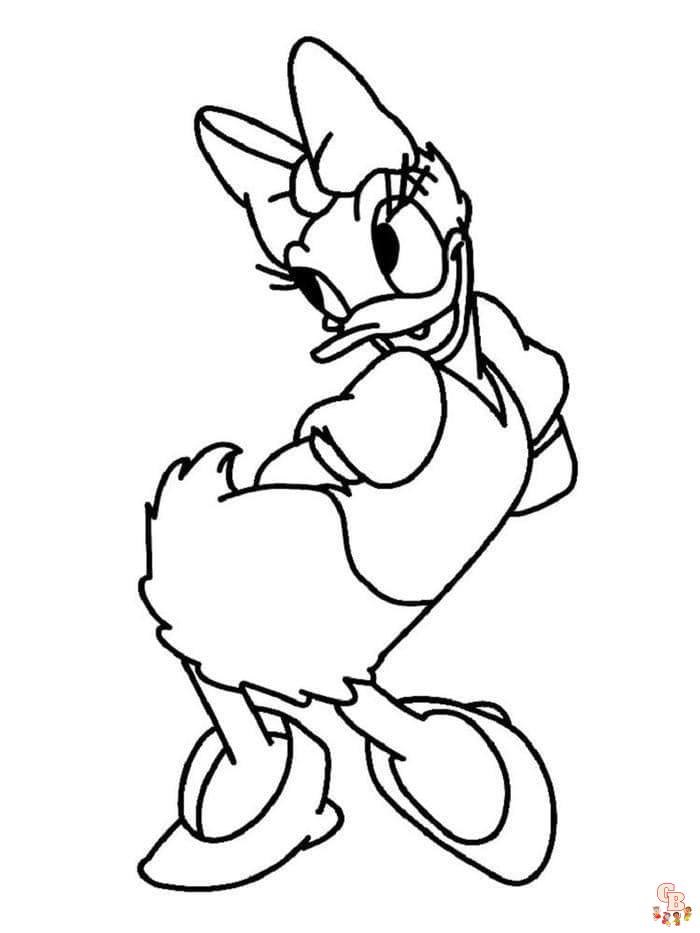 Coloriage Daisy Duck