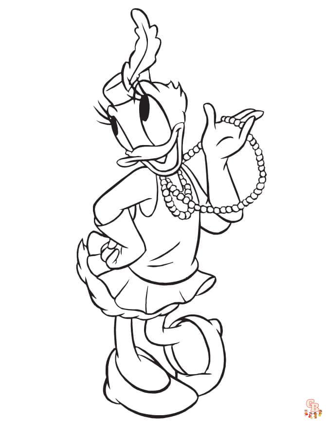 Coloriage Daisy Duck