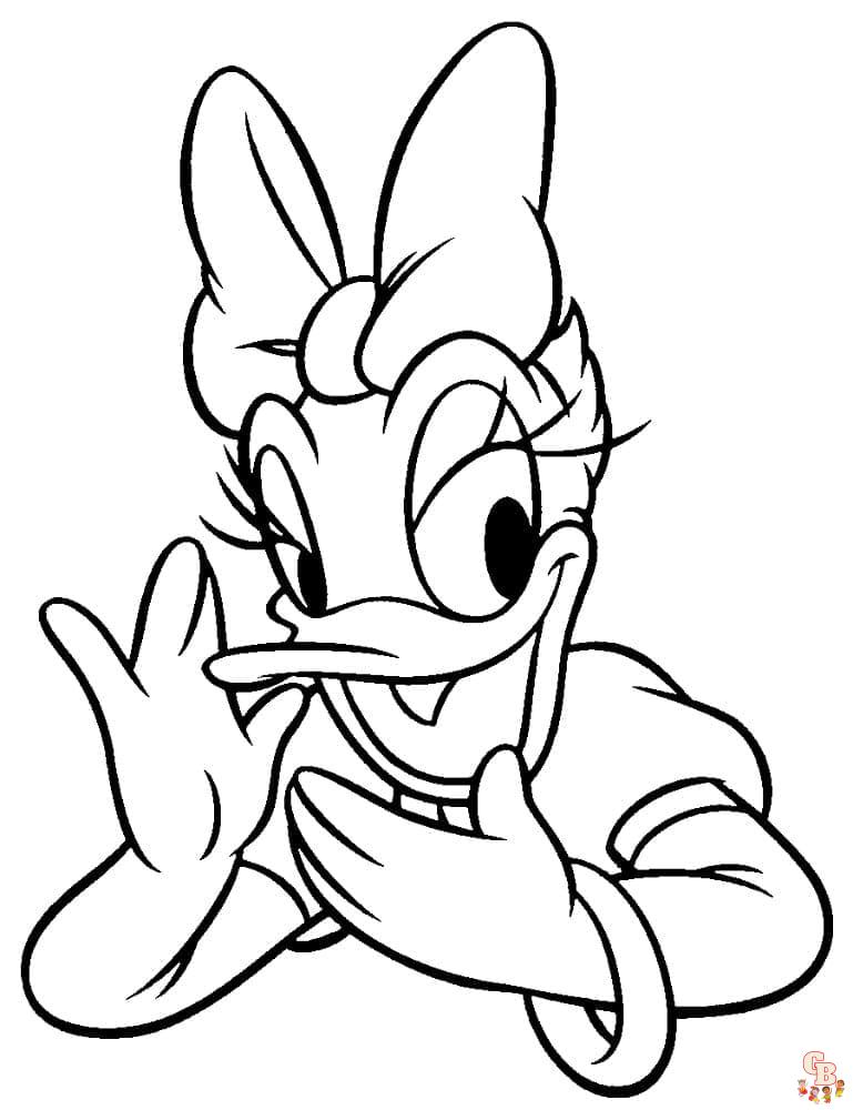 Coloriage Daisy Duck