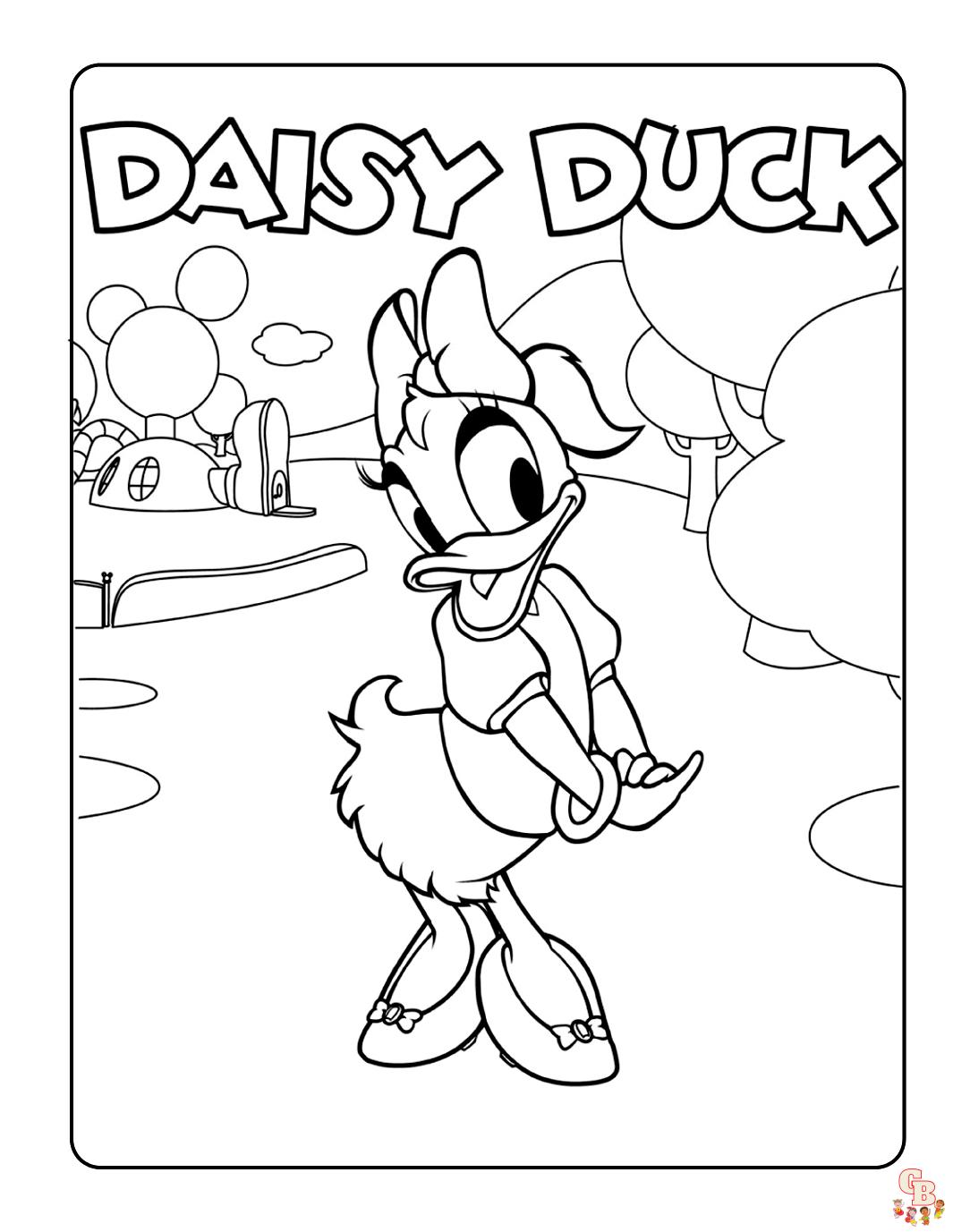 Coloriage Daisy Duck