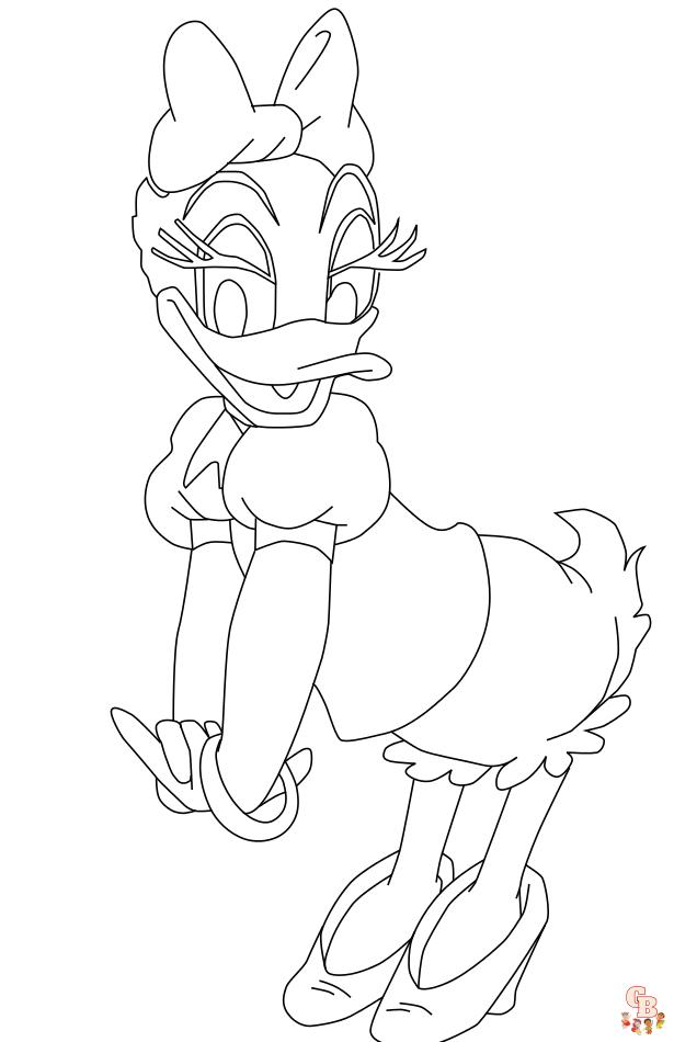 Coloriage Daisy Duck