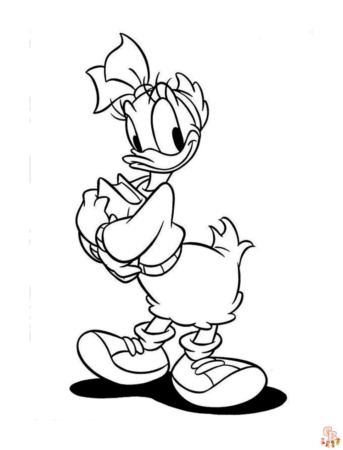 Coloriage Daisy Duck