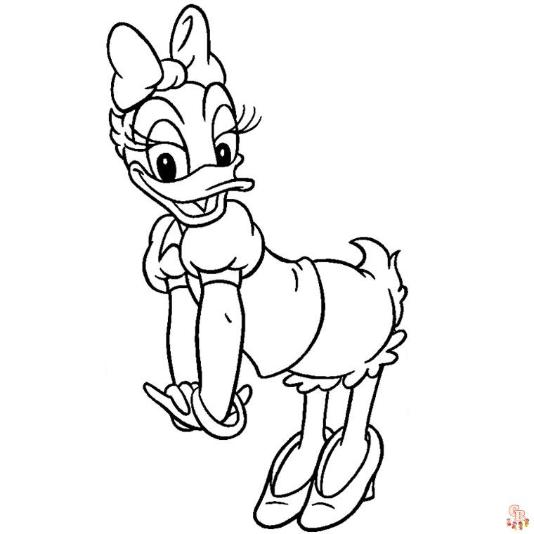 Coloriage Daisy Duck