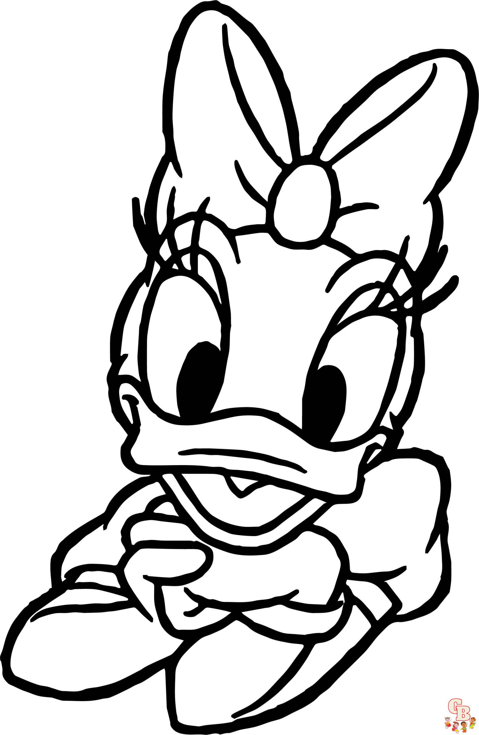 Coloriage Daisy Duck