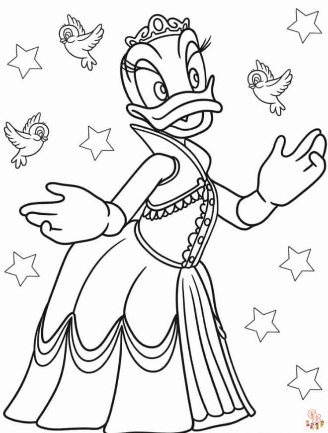 Coloriage Daisy Duck