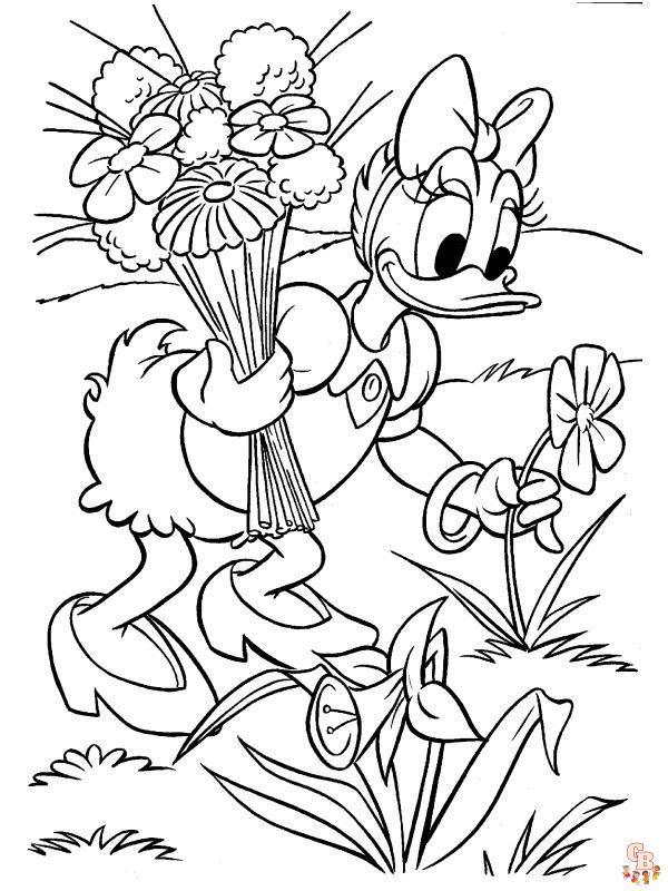 Coloriage Daisy Duck