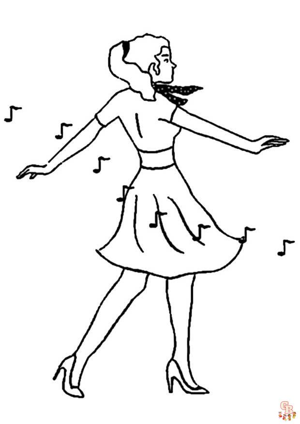 Coloriage Danseuses