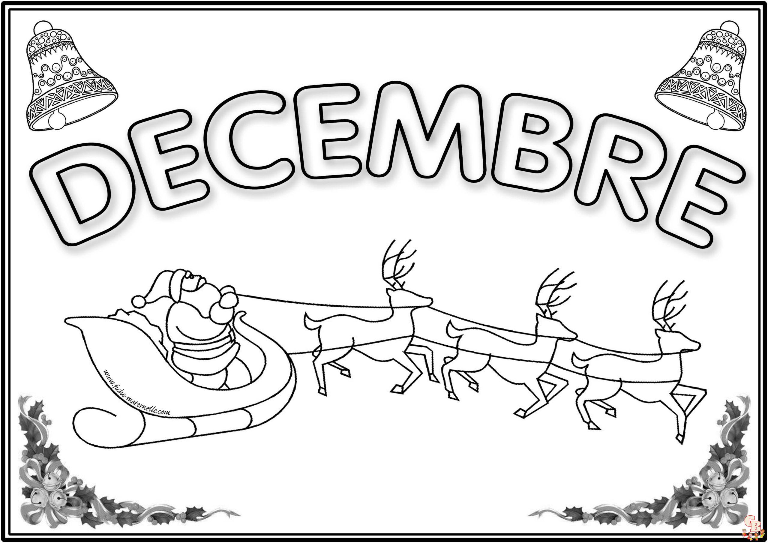 Coloriage Decembre