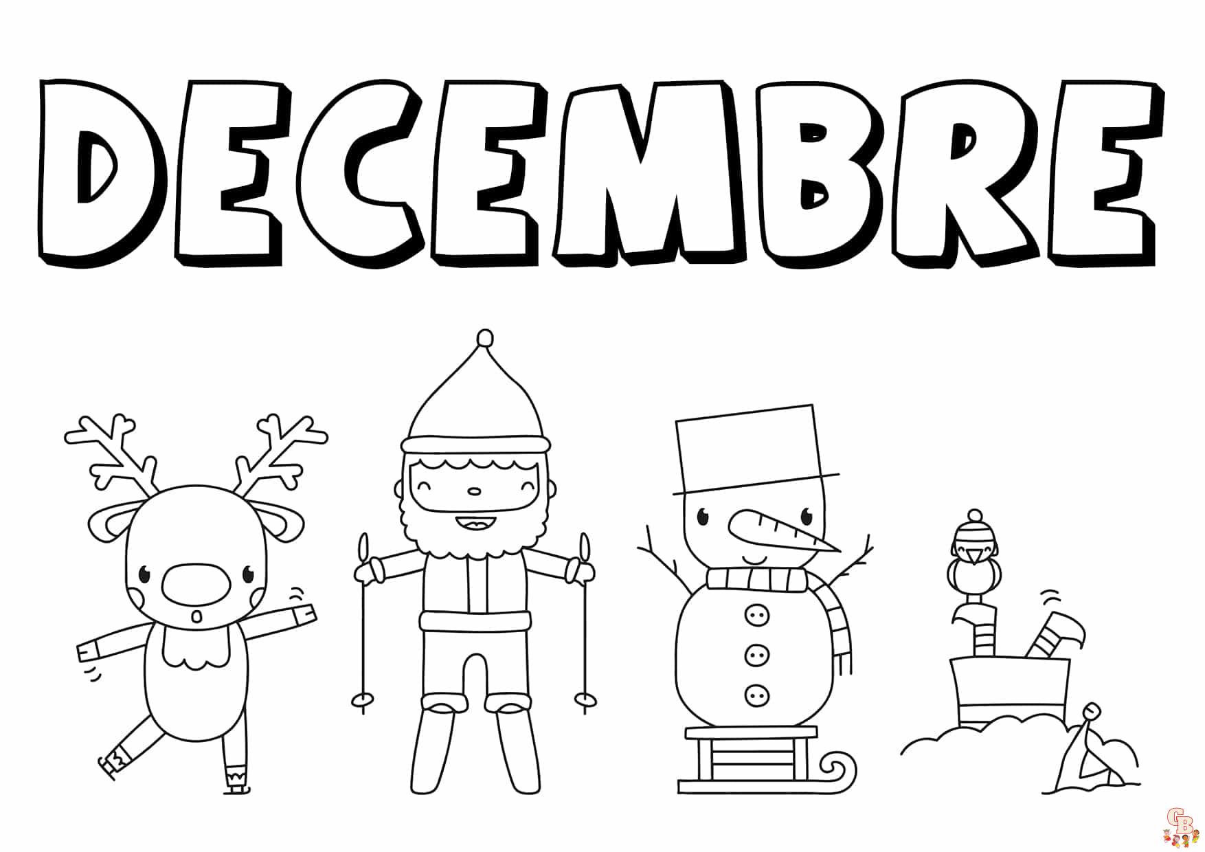 Coloriage Decembre