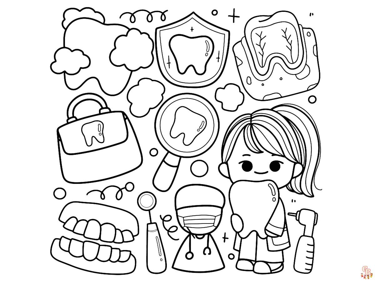 Coloriage Dentiste