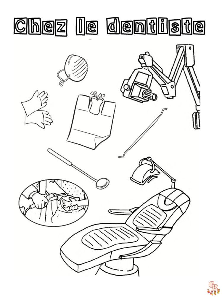 Coloriage Dentiste