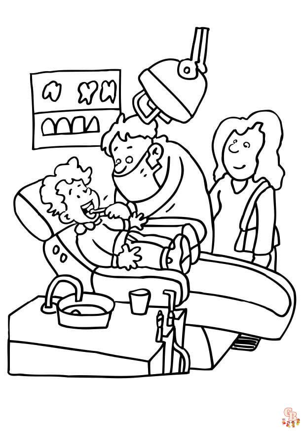 Coloriage Dentiste