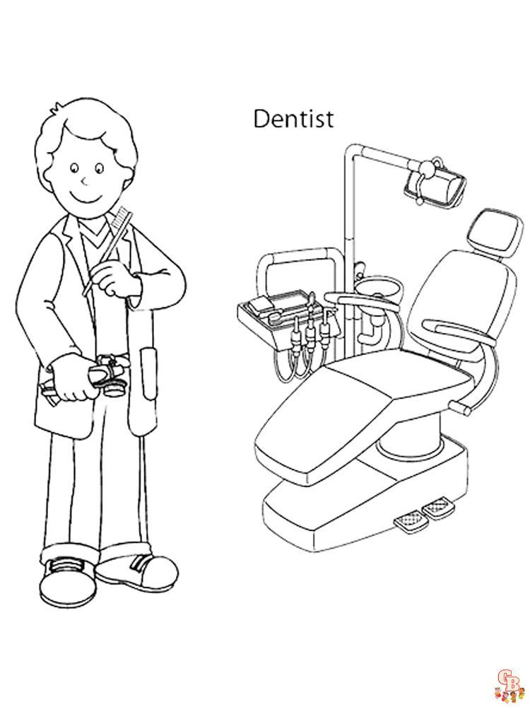 Coloriage Dentiste