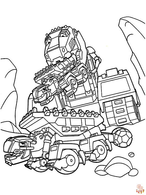 Coloriage Dinotrux