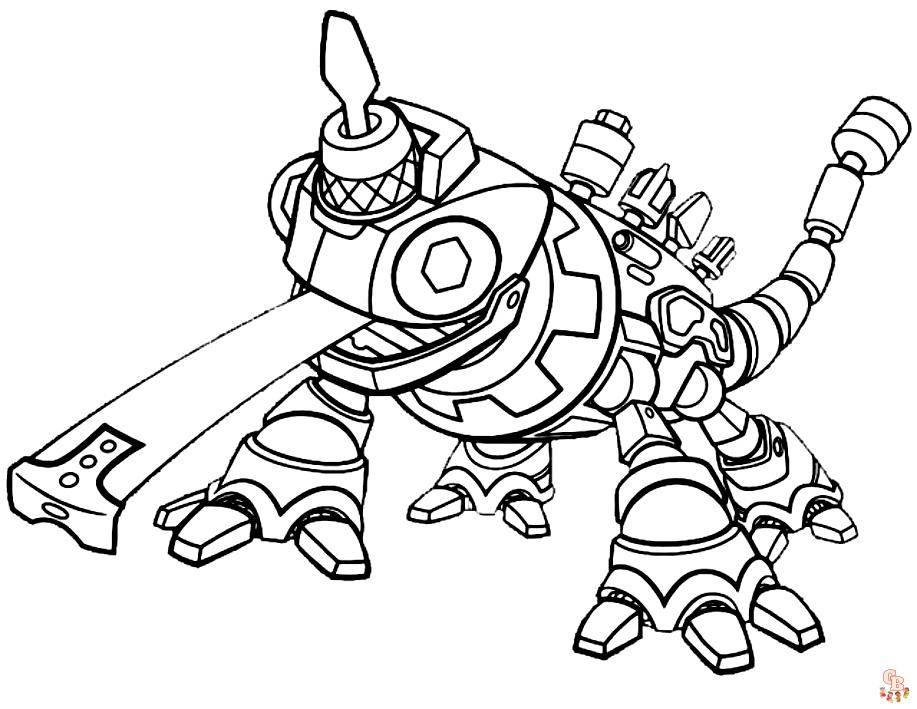 Coloriage Dinotrux