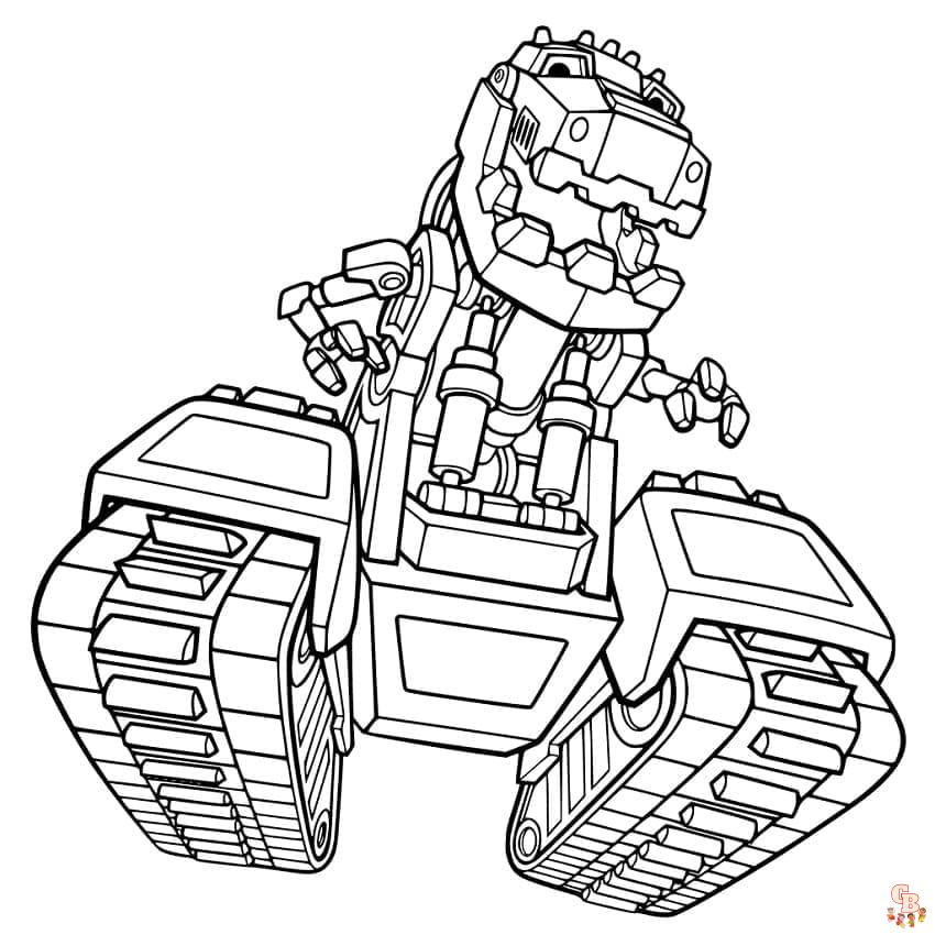 Coloriage Dinotrux