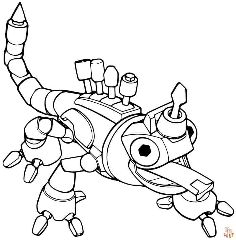 Coloriage Dinotrux