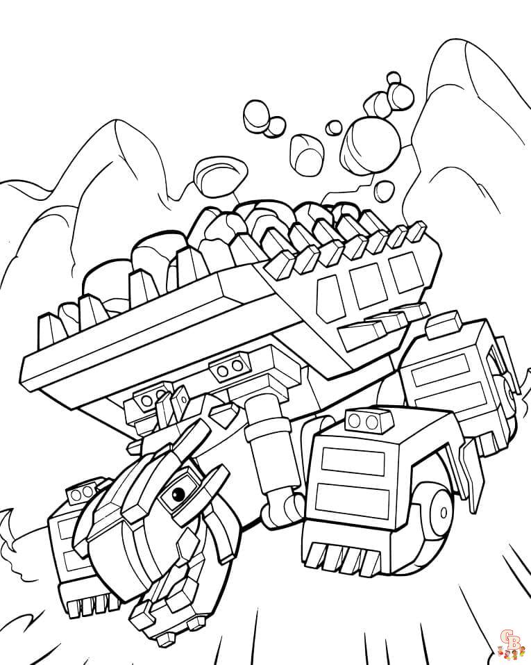 Coloriage Dinotrux