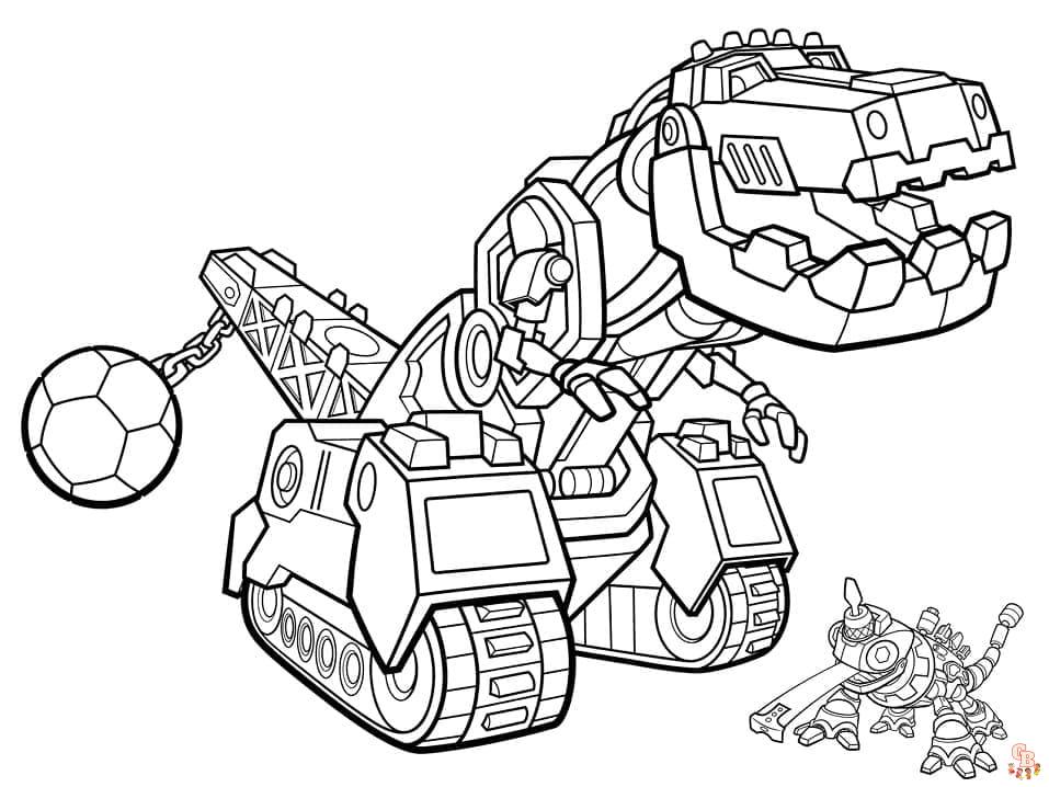 Coloriage Dinotrux