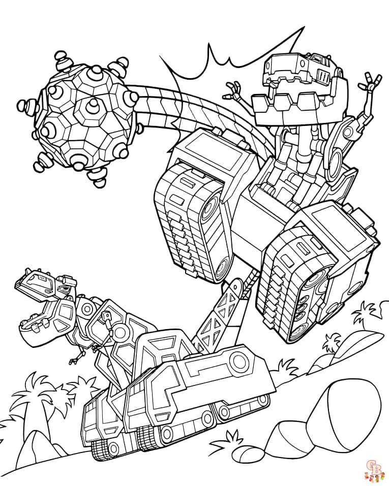 Coloriage Dinotrux