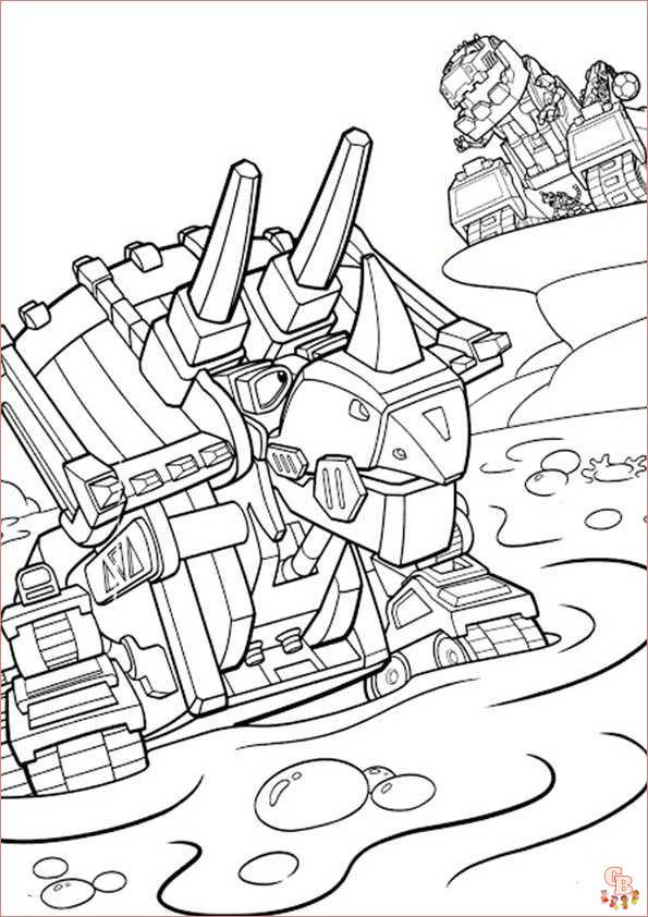 Coloriage Dinotrux