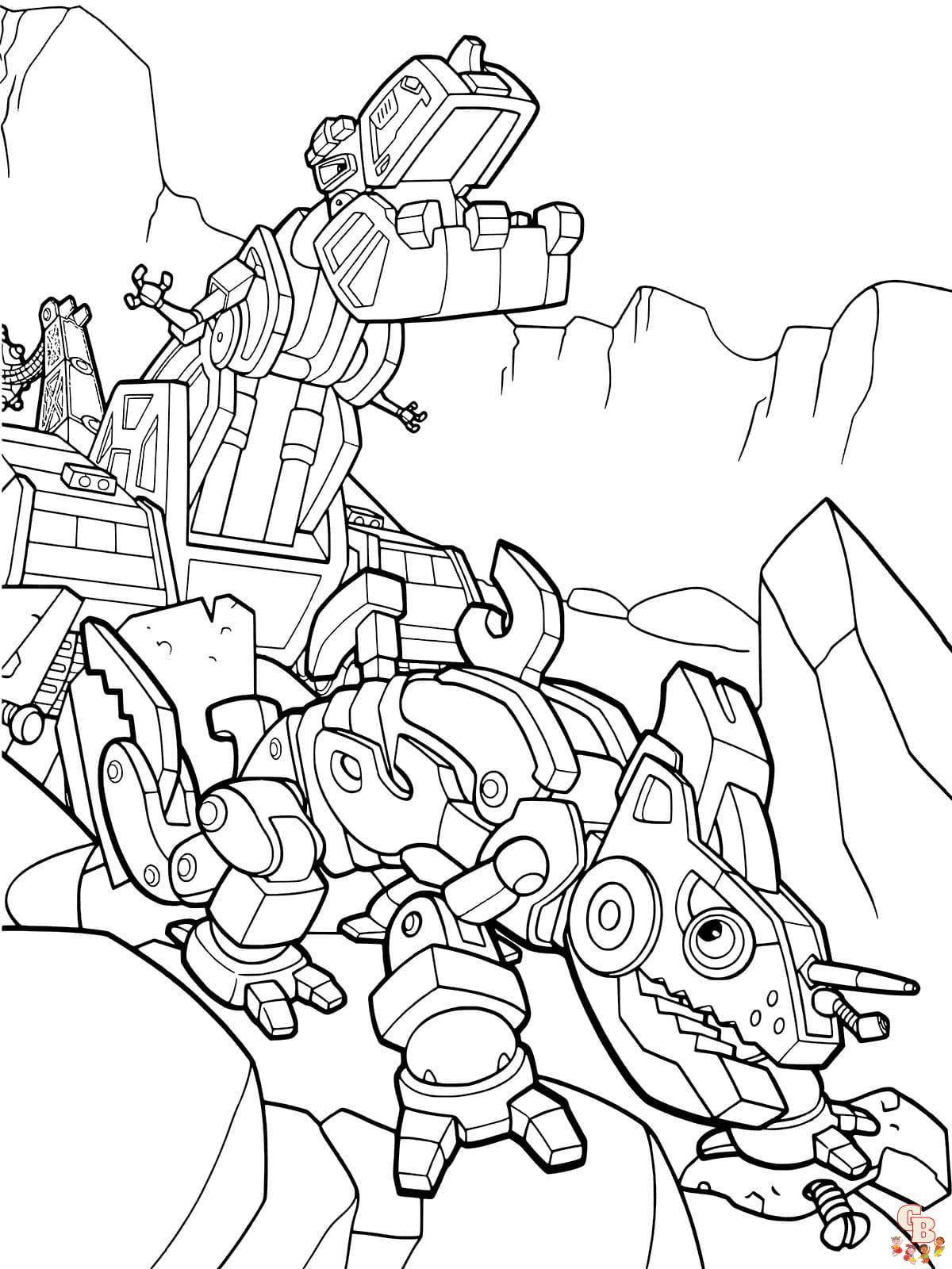 Coloriage Dinotrux