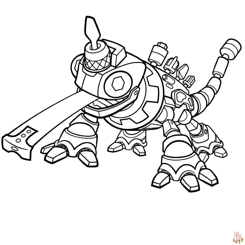 Coloriage Dinotrux