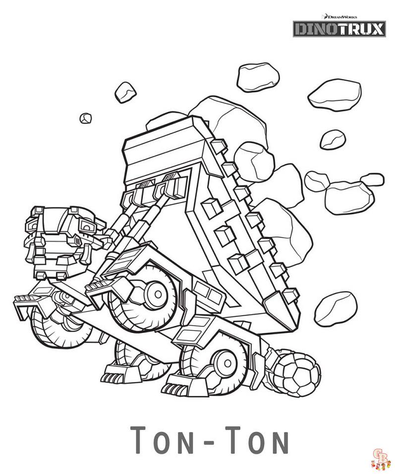 Coloriage Dinotrux