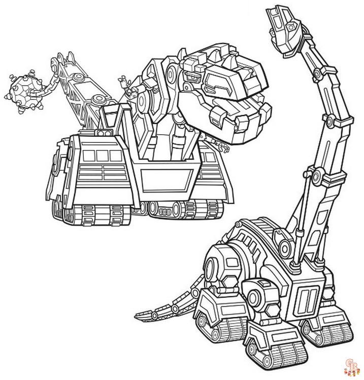 Coloriage Dinotrux