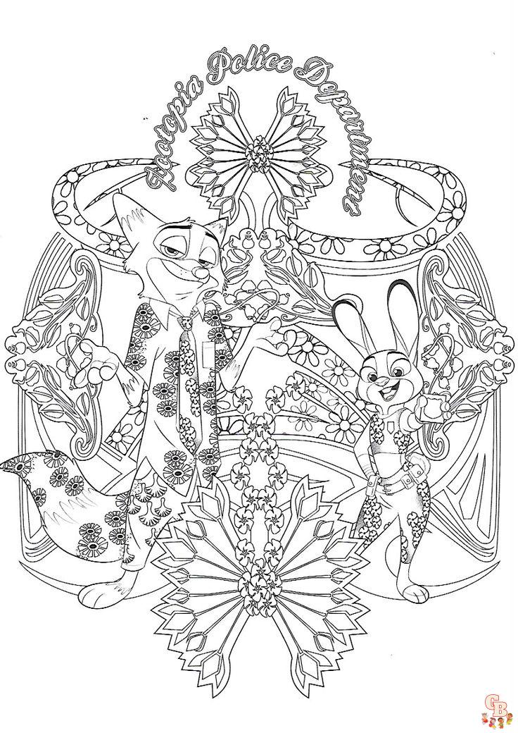 Coloriage Disney Adulte