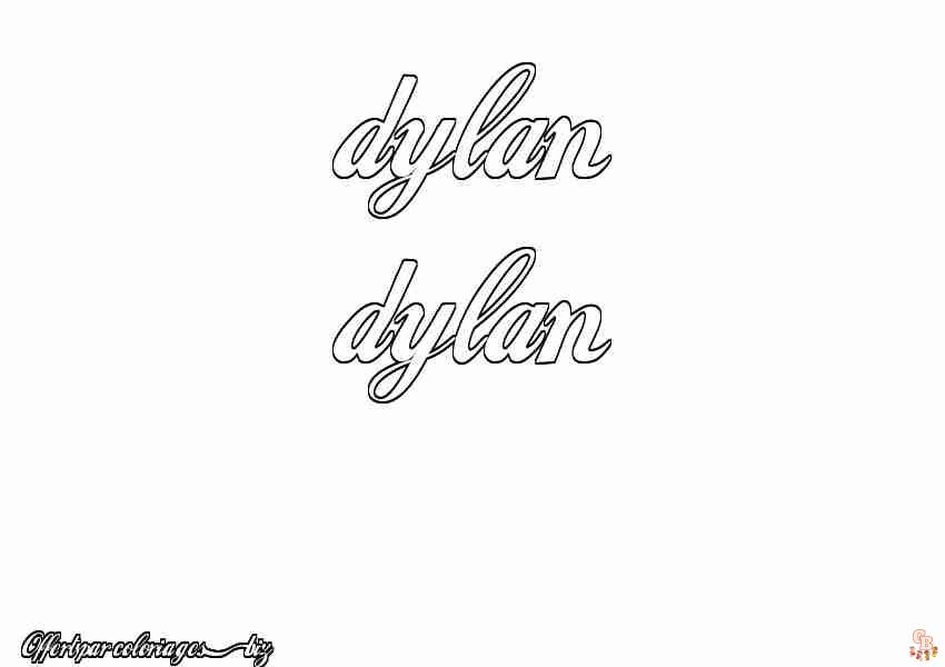 Coloriage Dylan