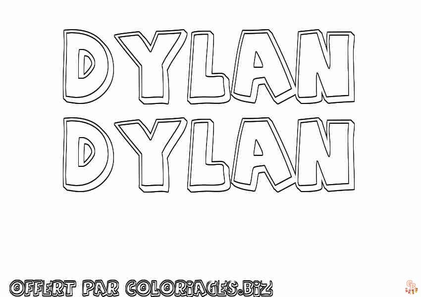 Coloriage Dylan