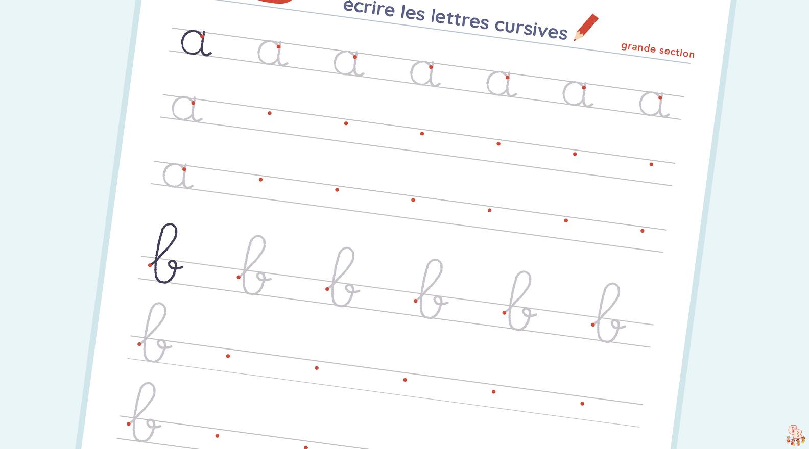 Coloriage Ecriture Cursive