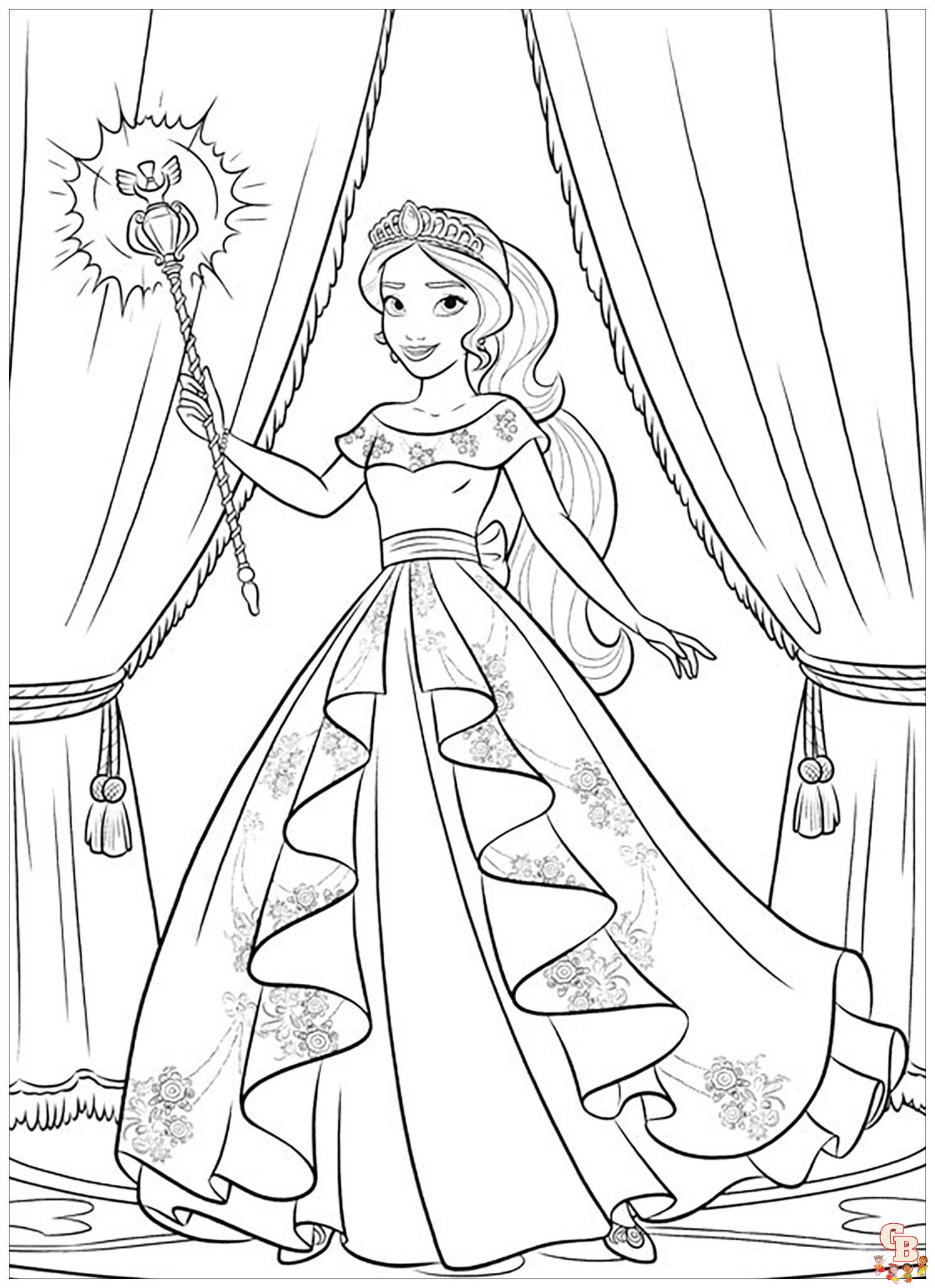 Coloriage Elena D Avalor