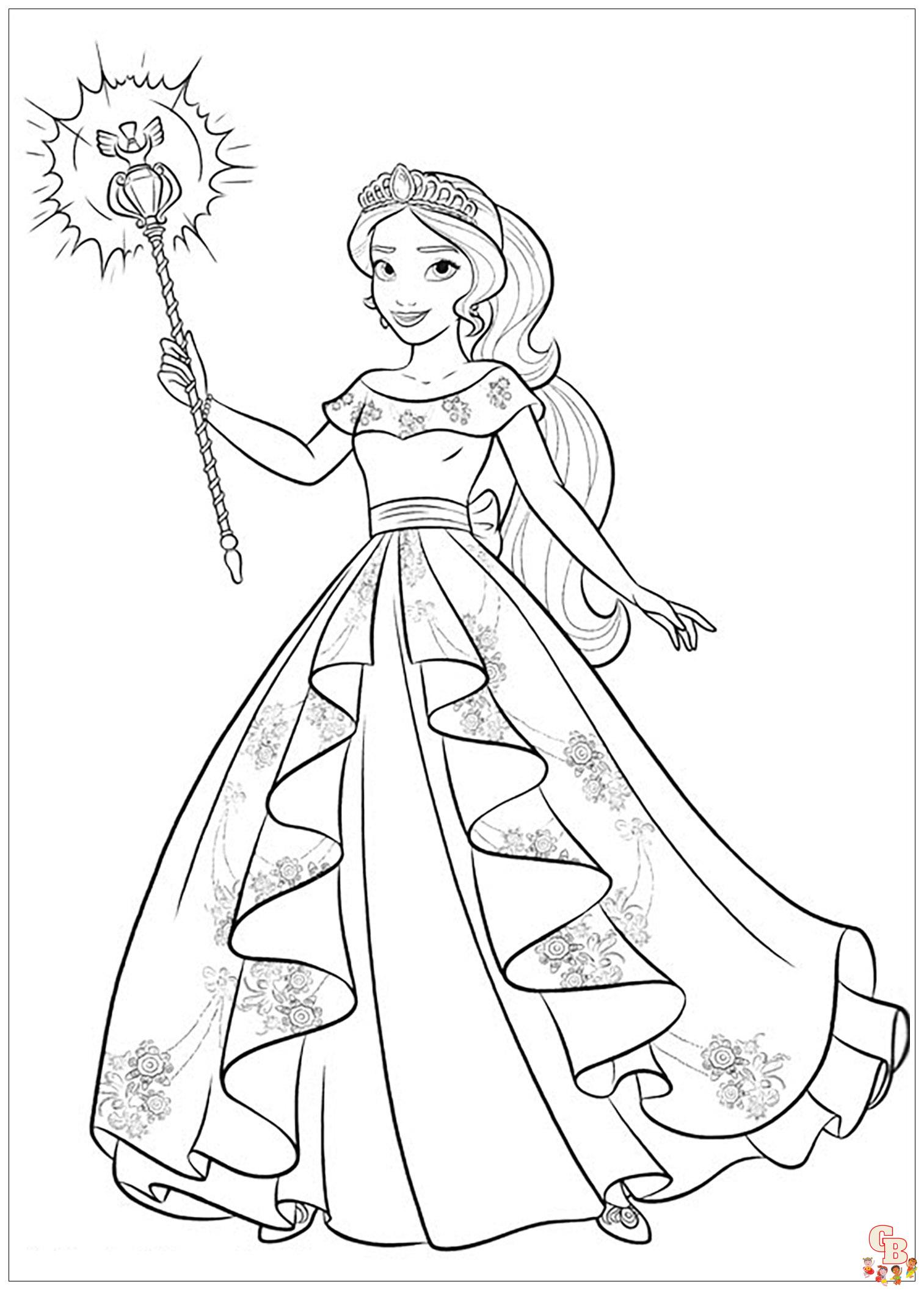 Coloriage Elena D Avalor