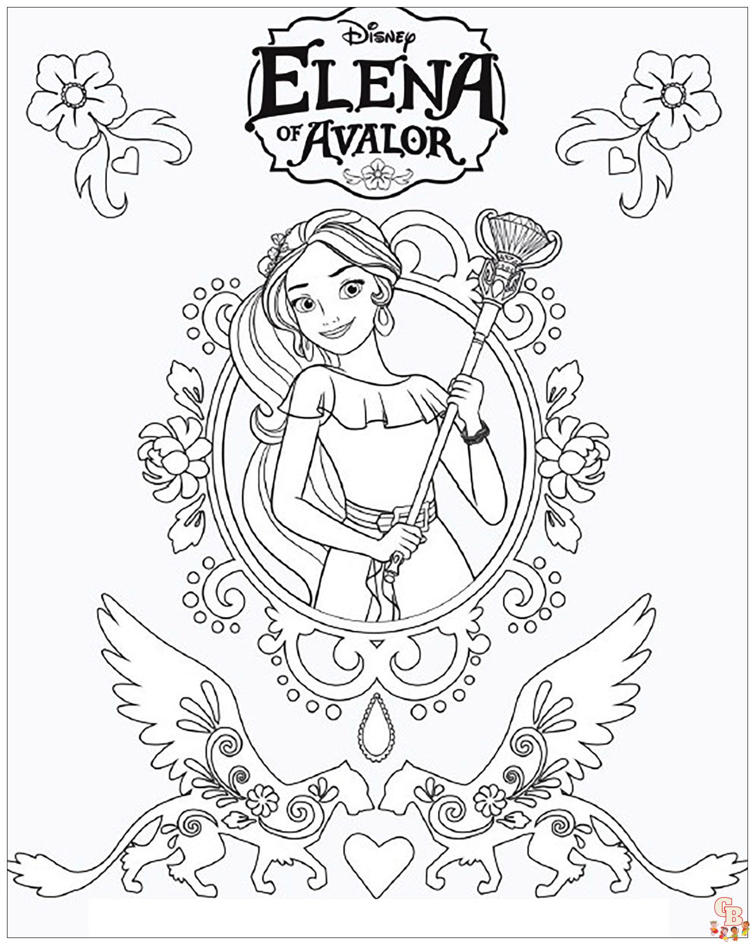 Coloriage Elena D Avalor