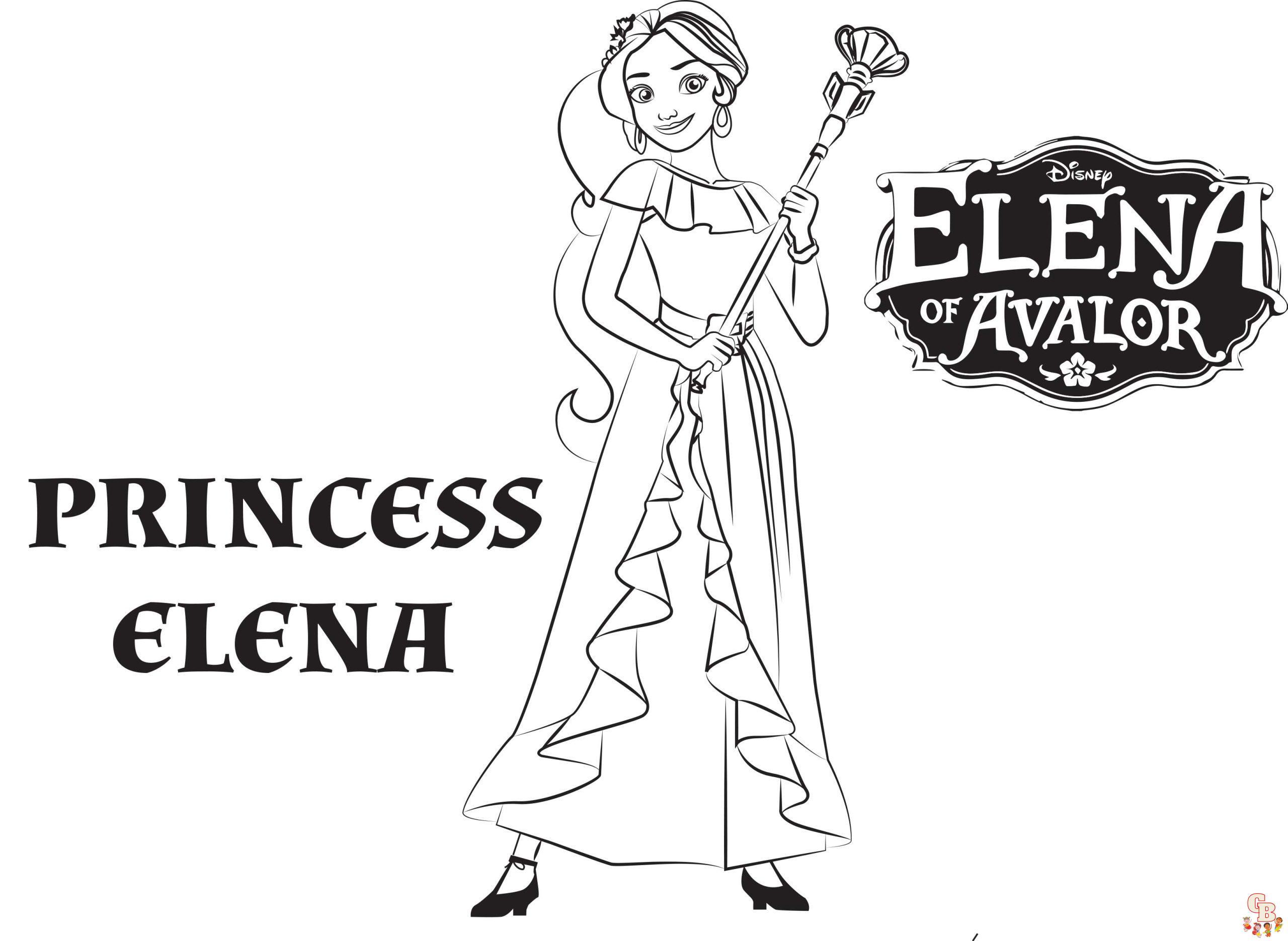 Coloriage Elena D Avalor